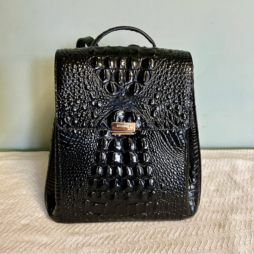 BRAHMIN Margot Backpack in Black Melbourne